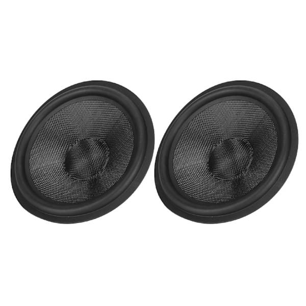 2 kpl Paper Speaker Cone Subwoofer Cones Drum Paper 1.4 tuuman sisähalkaisija kumiympäröivällä 8 tuuman kaiuttimelle