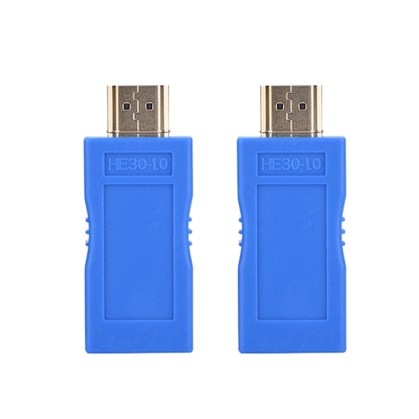 1 par HDMI-forlengeradapter RJ45 Signalforsterkning Sender Mottaker 30 meter