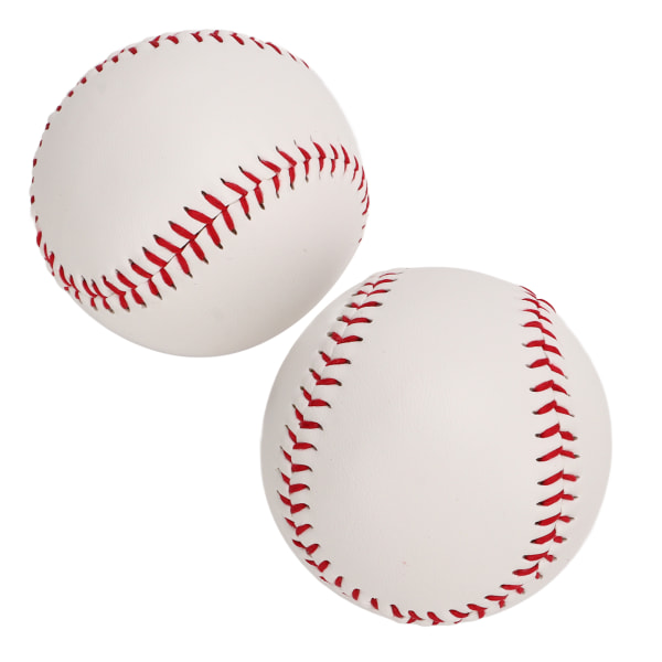 Trening Softball PU Lær Hard Profesjonell Trenings Baseball for Utesport 2stk