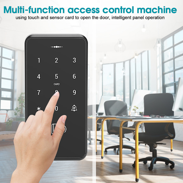 Adgangskontrol med kodeord IP67 Vandtæt baggrundsbelyst tastaturcontroller 125KHz WG26/34 3000 brugere