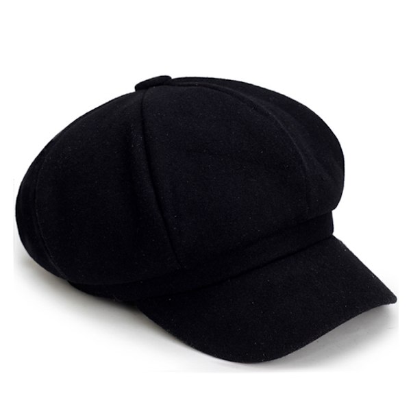 Hatte til kvinder Beret Caps Efterår Vinter Damer Ottekantet Hat C