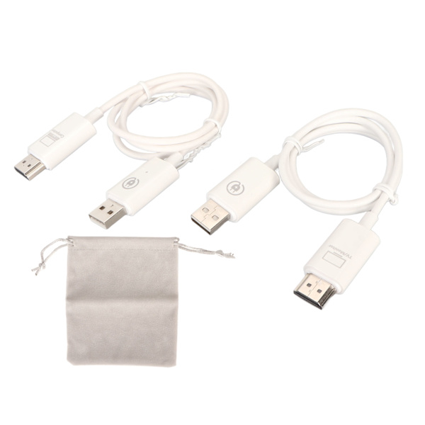 Trådlös HD Multimedia Interface-sändare och -mottagare Kit Plug and Play 1080P Stödjer 2,4 GHz 5 GHz för HDTV-projektor