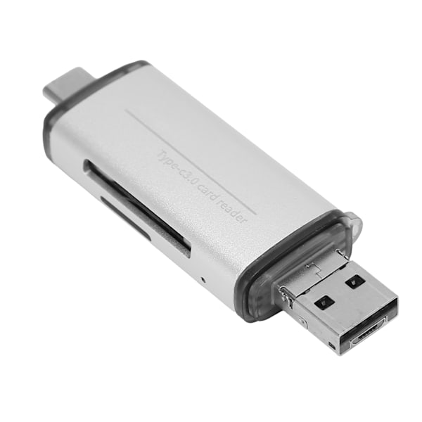 USB3.0 Multifunktionell höghastighetskortläsare i aluminiumlegering Typ-C mobiltelefon dator