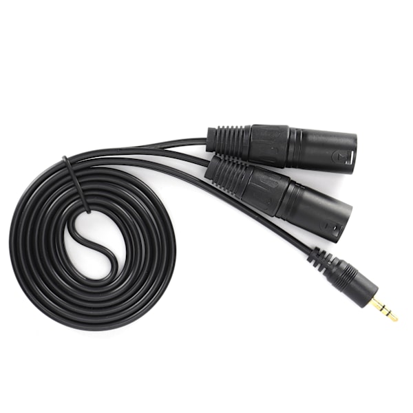 Mikrofonikaapeli 3,5 mm liitin - Dual XLR urosadapteri Yhdysjohto Patch-kaapeli