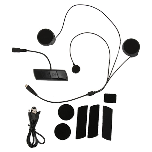 Motorcykel Bluetooth 5.0 Hjälm Headset GPS Navigation Handsfree Samtal Stereo Musik Vattentät Hjälm Intercom