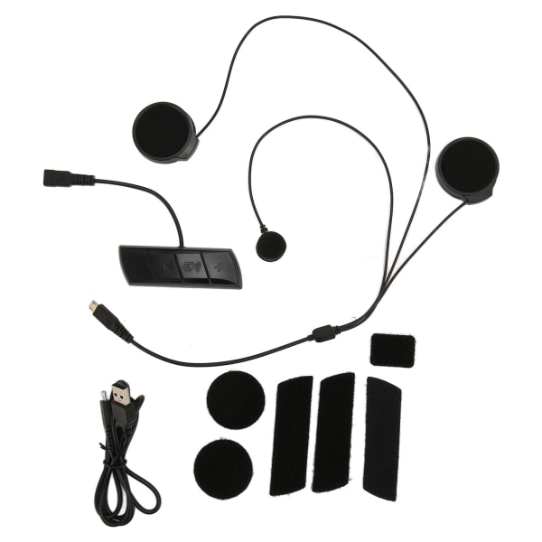 Motorcykel Bluetooth5.0 Hjelm Headset GPS Navigation Håndfri Opkald Stereo Musik Vandtæt Hjelm Intercom
