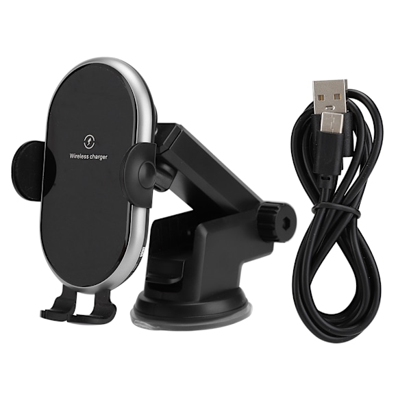 Automatisk sensor bil trådløs lader 5W 7.5W 10W med bakgrunnsbelysning for Qi Standard mobiltelefonOppgradert versjon