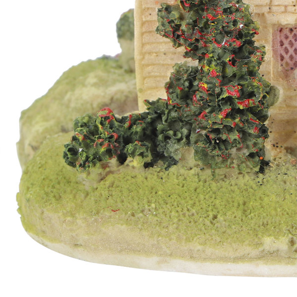 Akvarium Fèhus, Utsökt Hantverk Terrarium Trädgårdsdekor, Färgäkta Miniatyrhus i Resin för Sagolandskapsdekoration, Unik Form