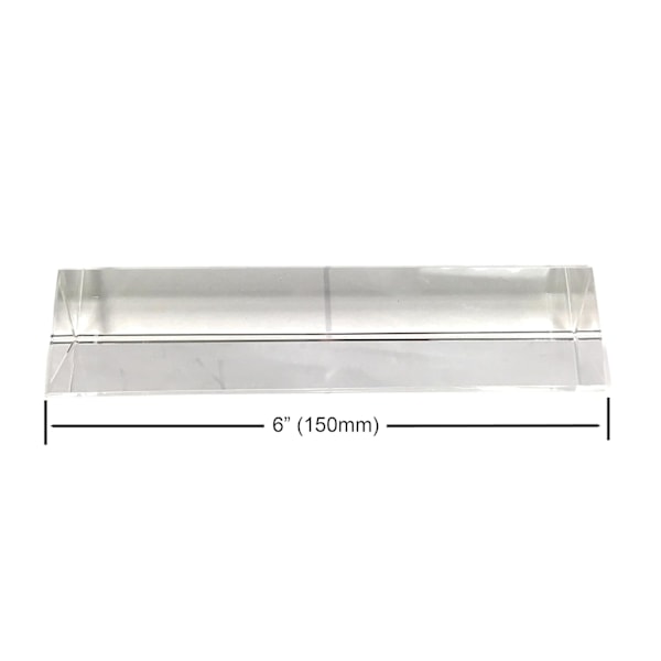 Slät Polerad Glasyta, Optiskt Klar, Blyfritt K9 Optiskt Glas, Liksidig Prisma med Sidlängd 1,38 Tum / 35 mm, Perfekt för Vetenskap
