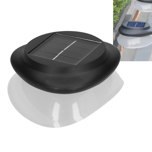Solarlampor för Staket, Vattentät Utomhusdekor för Trädgård, Uteplats, Gångväg, Enkel Clip-On Installation, Automatisk Belysning från Skymning till Gryning, 9 LED-lampor