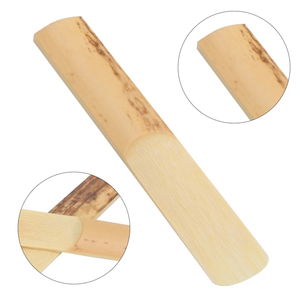 10 st Klarinettblad med Plastskyddskåpa Bambu Bb 2.5 Saxofontillbehör