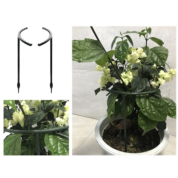 DIY Trädgårdsstöd, Trädgårdsstöd Pinnar, Växtstöd i Plast för Bred Användning, Blomstöd, Stödjer Upprätt och Normal Tillväxt