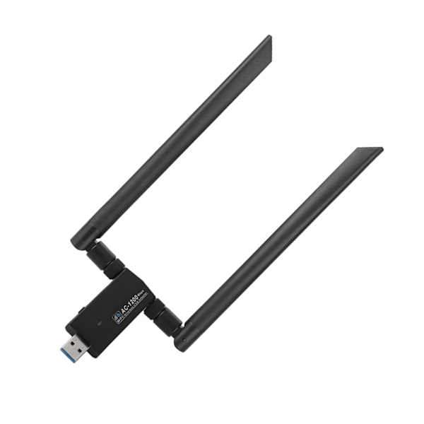 AC USB 5.8G Dualband Wifi Dongle Adapter Trådløst Nettverkskort
