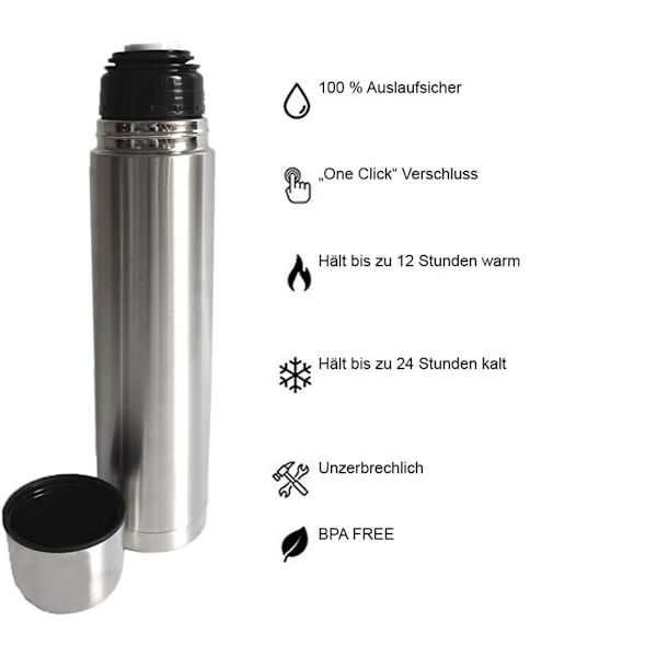 Vakuumisolerad Tumbler, Återanvändbar Termosflaska i Rostfritt Stål i Resestorlek, Håller Drycker Kalla & Varma i Timmar, Tål Diskmaskin Och Är Lätt Att