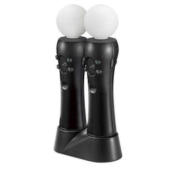 GETIT Special Shape PS4 VR Move Motion-controllere med dobbelt oplader kompatibel med forbedret gaming - Sort