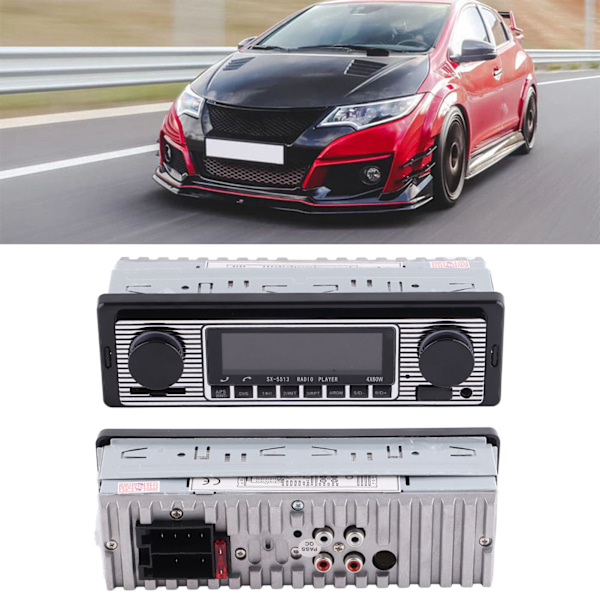 Car Radio MP3 Player Bluetooth FM Remote Control 4 Channel Audio for Vehicle Driving 5513