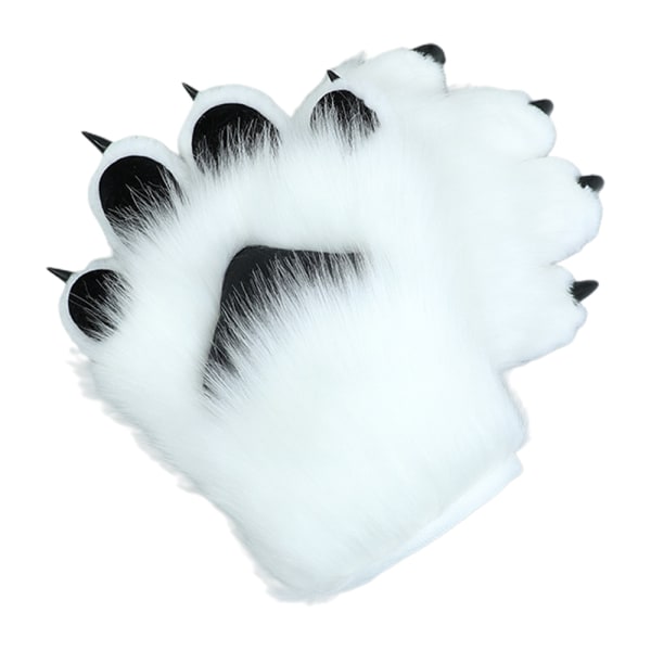 1 Par Animal Claw Glove Paw Mitts Vinter Furry Hand Paw Mitt W
