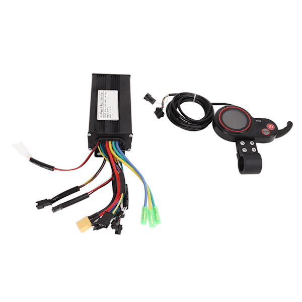 Elektrisk Cykelkontroller med Sinusvåg Tri Mode, 24V-48V Spänningskompatibilitet, Intelligent Display för Detaljerad Information, Lampfunktionalitet