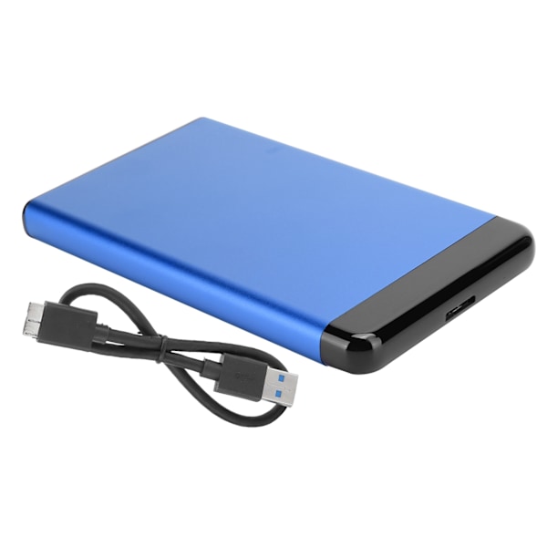 Mobil harddisk-kabinett USB3.0 bærbar 2,5 tommers SSD/HDD SATA aluminiumlegering kabinett 8TB