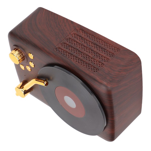 Bluetooth-kaiutin Stereo USB-lataus Retro-levysoittimen muotoilu Mini langaton kaiutin autoon, kannettavaan tietokoneeseen ja matkapuhelimeen