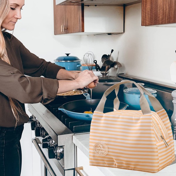 Frokostposer til kvinder isoleret sød frokostboks genanvendelig lynlås køletaske frokostpose