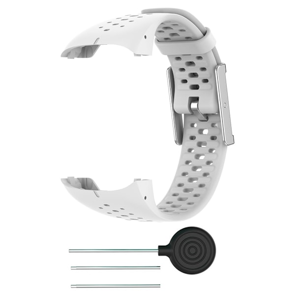 Silikone udskiftningsarmbånd kompatibel med Polar M400 M430 med værktøj