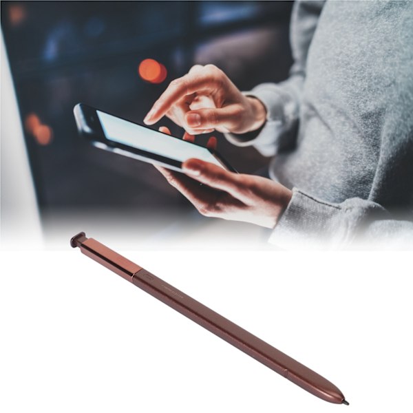 Telefonpenna för Galaxy Note9 Ersättning Högkänslig pekskärmspenna med Bluetooth Brun