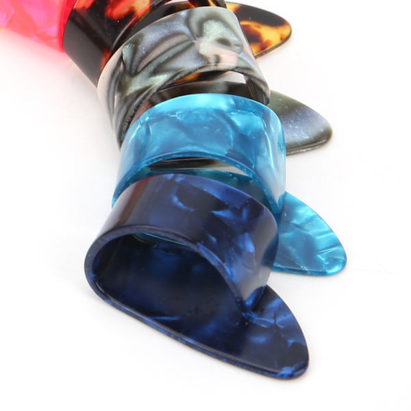12 st plektrum för gitarr, celluloid, fingerplektrum, ersättning, instrumenttillbehör