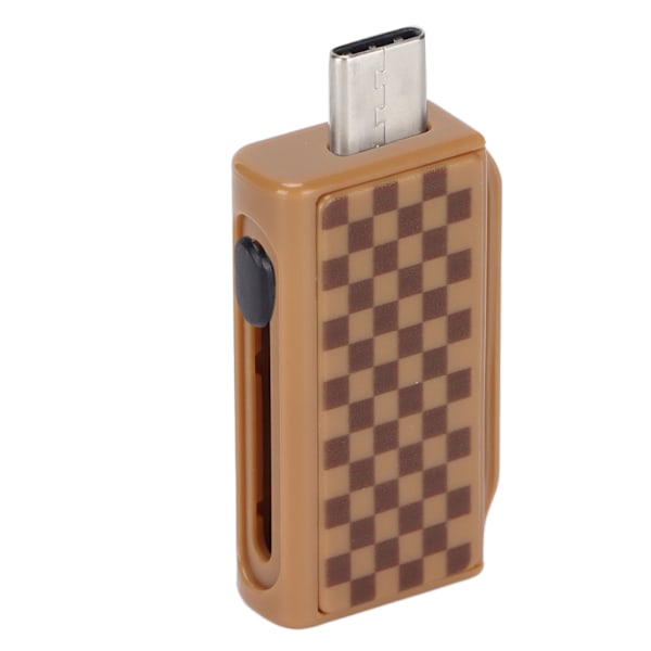 USB-minne Portabelt Rutmönster Tryck-Dra Tumminne för Informationslagring Dataöverföring PC Telefon Rutnät 32GB