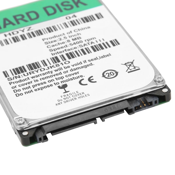 Mekanisk harddisk 2,5 tommer HDD SATA III hukommelsesmodul harddisk computer tilbehør 320 GB
