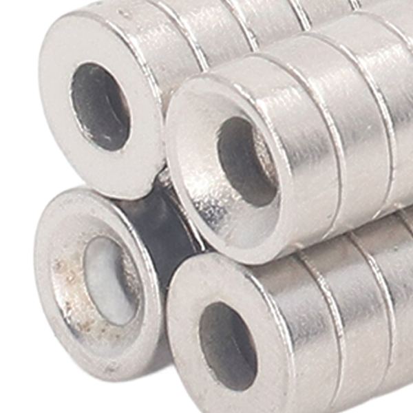 40 stk. kraftige runde neodymmagneter M3 hul stærke neodymmagneter til køleskab