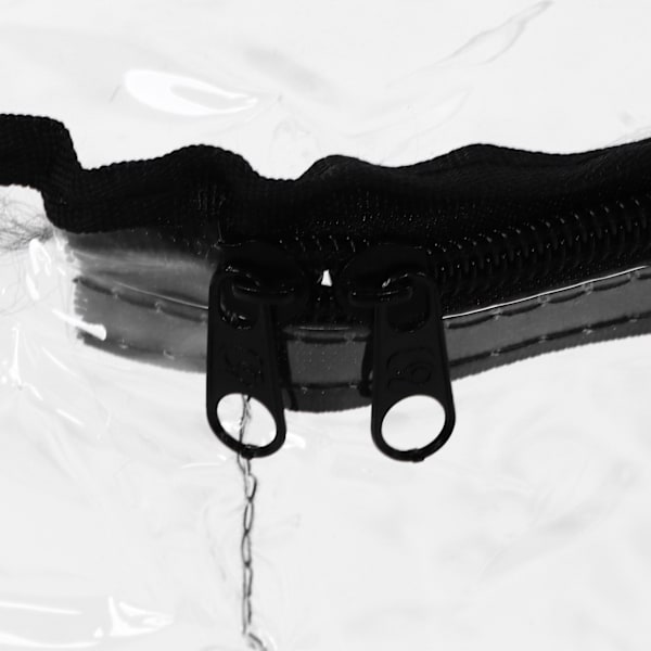 Kransförvaringsbehållare Transparent Rund Förvaringsväska Svart Kant PVC Heavy Duty Förvaringsväska 1 st