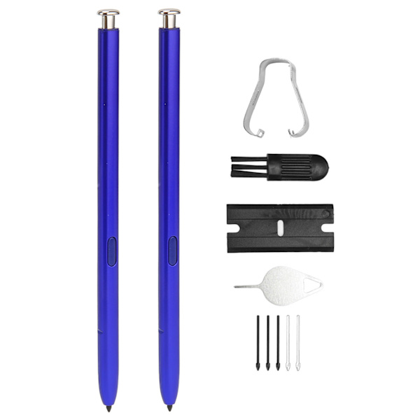 2 st styluspennor pekskärm ersättning för Samsung Galaxy Note 10 Plus smartphone-tillbehör med reservspetsar