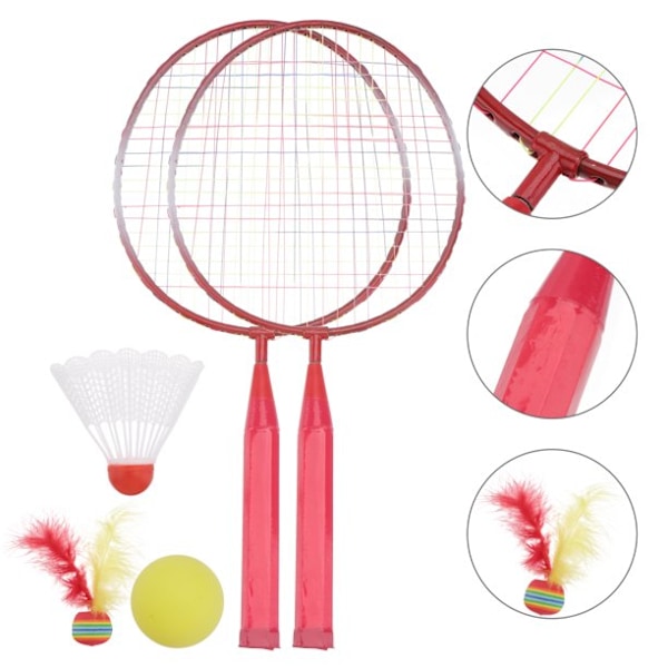 Badmintonracketar för inomhus- och utomhussporter, aluminiumram och stålracketar för A-klassfåglar och lättkontrollerat spel