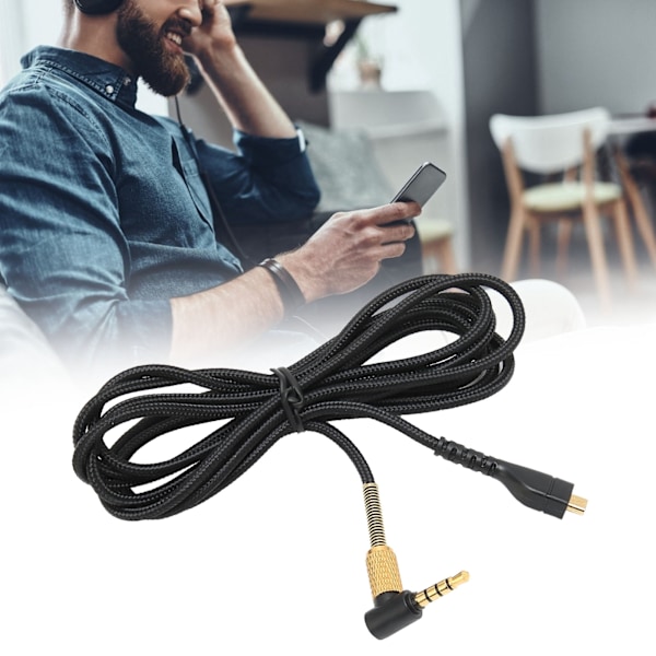 Hodetelefon lydkabel OFC kobbertråd erstatningslydkabel for Steelseries Arctis 3 5 7 Pro