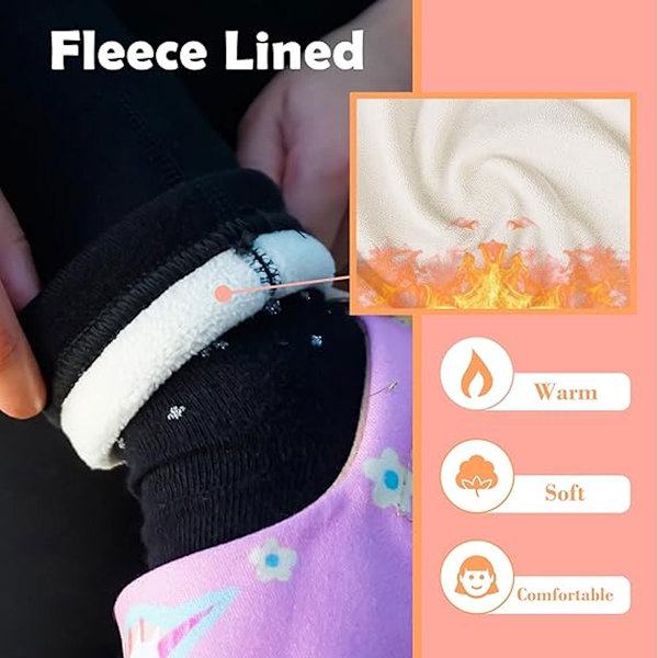 Pige Vinter Leggings med Nederdele, Fleece Foret Tyk Varme Bukser