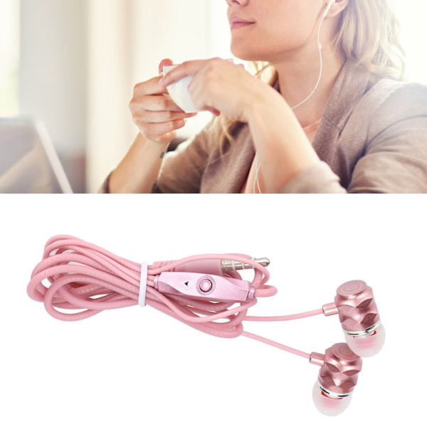 JY‑074 Kablet Earbuds Stereo Bass Støjreducerende Isolering Earphones med Mikrofon til IOS til Android