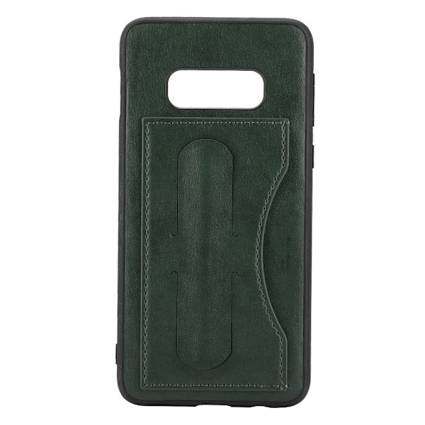 Enkel stil PU läder korthållare telefonfodral för Samsung S10 Lite bakre telefonfodral (grön)