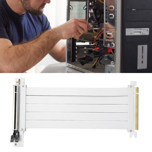PCIE 4.0 X16 Förlängare 128GB/bsp Rätvinklig EMI-skärmning Plug and Play GPU Förlängningskabel för RTX3090 RTX3080 RTX3070 20cm