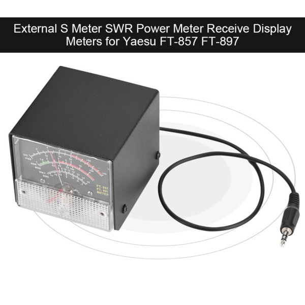 Eksternt S-meter SWR-effektmåler mottaksdisplaymålere for Yaesu FT-857/FT-897