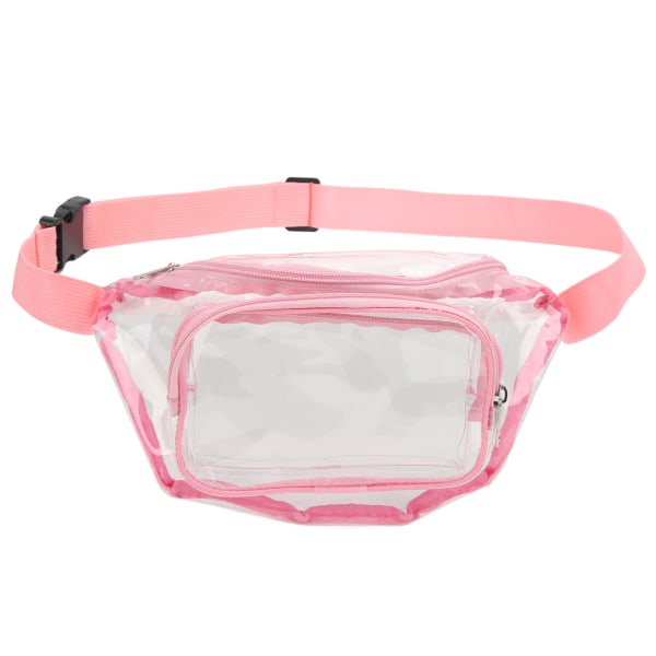 Transparent Fanny Pack PVC Vattentålig Dragkedja Multifunktionell Midjeväska för Resor