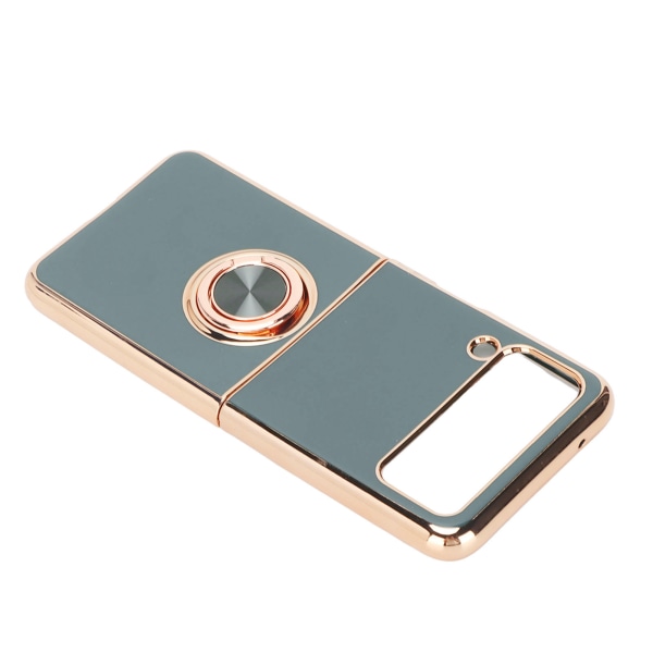 Smarttelefon skyddande fodral bil magnetisk telefonfodral med 360 graders rotation finger loop stativ för Z Flip 3