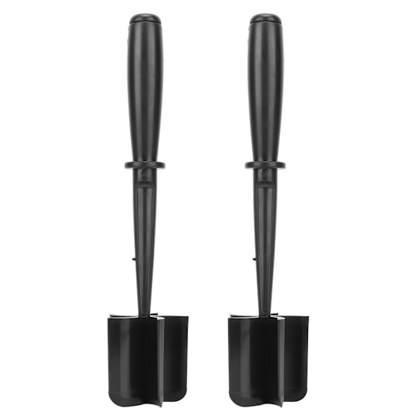 Kødhakker Varmebestandigt Ergonomisk Håndtag Nylon Hakket Oksekød Kartoffel Hamburger Sort 2stk