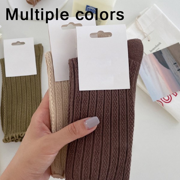 Pull-out strumpor, mjuk stickad ull vinter tjock varm stuga Fu
