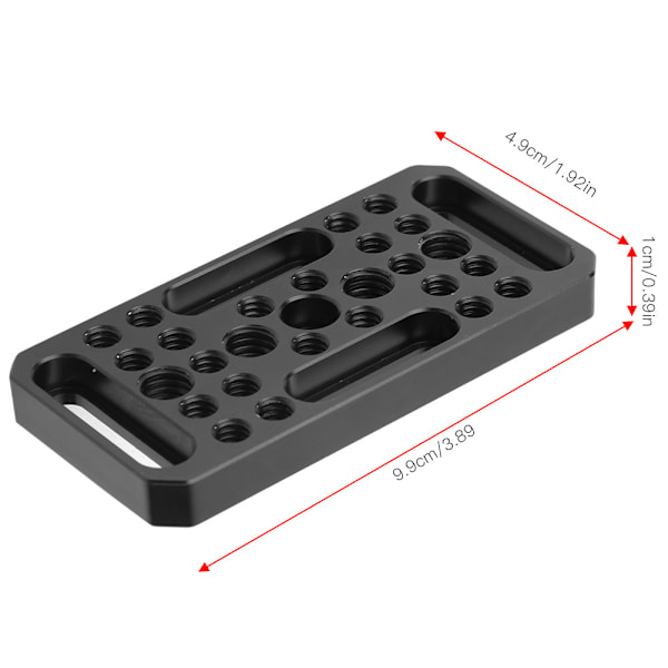 Aluminiumlegering Video Switching Cheese Expansion Plate Kamera Easy Plate for DSLR Kamera