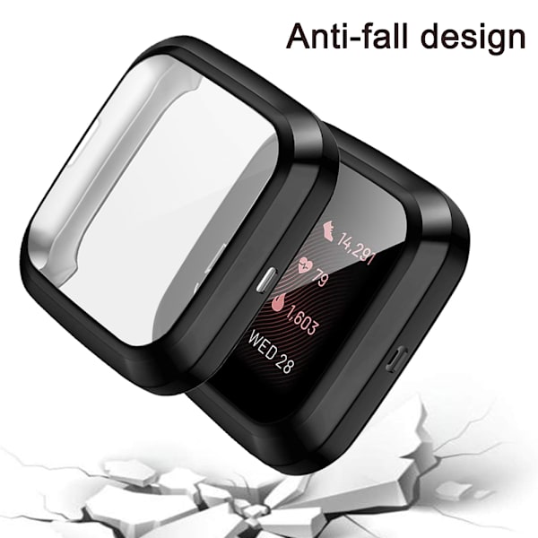 Kompatibel med Fitbit Versa rem, blød silikonesport