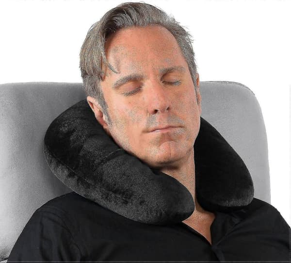 GETIT Memory Foam Nakkepude - Komfortabel Sort Memory Foam Nakkepude