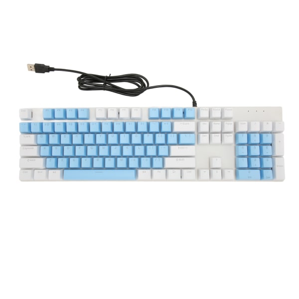Full Size Mekanisk Tangentbord 104 Tangenter USB Trådbundet SpelTangentbord med Numeriskt Tangentbord Röd Switch för Windows
