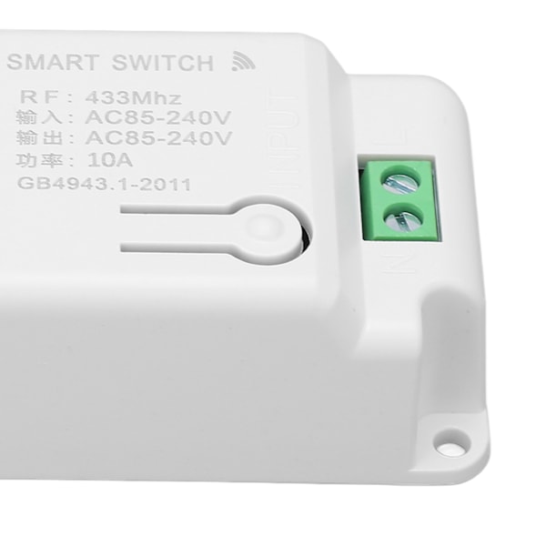 Smart dimmerbrytare modul RF-styrning 10A AC85‑240V ljusautomationsmodul för hushållsapparater