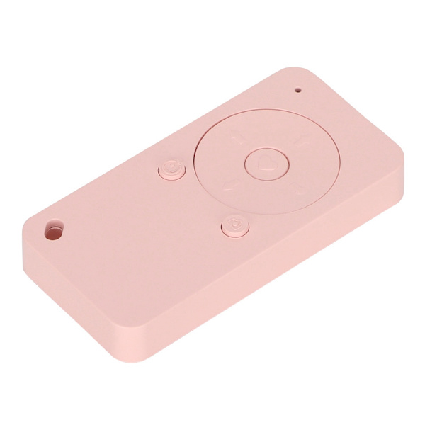 Trådløs Bluetooth-telefonselvtimer Selfie-videosidevender Udløserfjernbetjening (Pink)